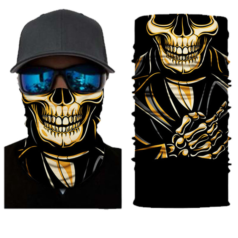 Biker Motorcycle Cycling Face Mask Shield Protective Neck Tube Scarf Headband