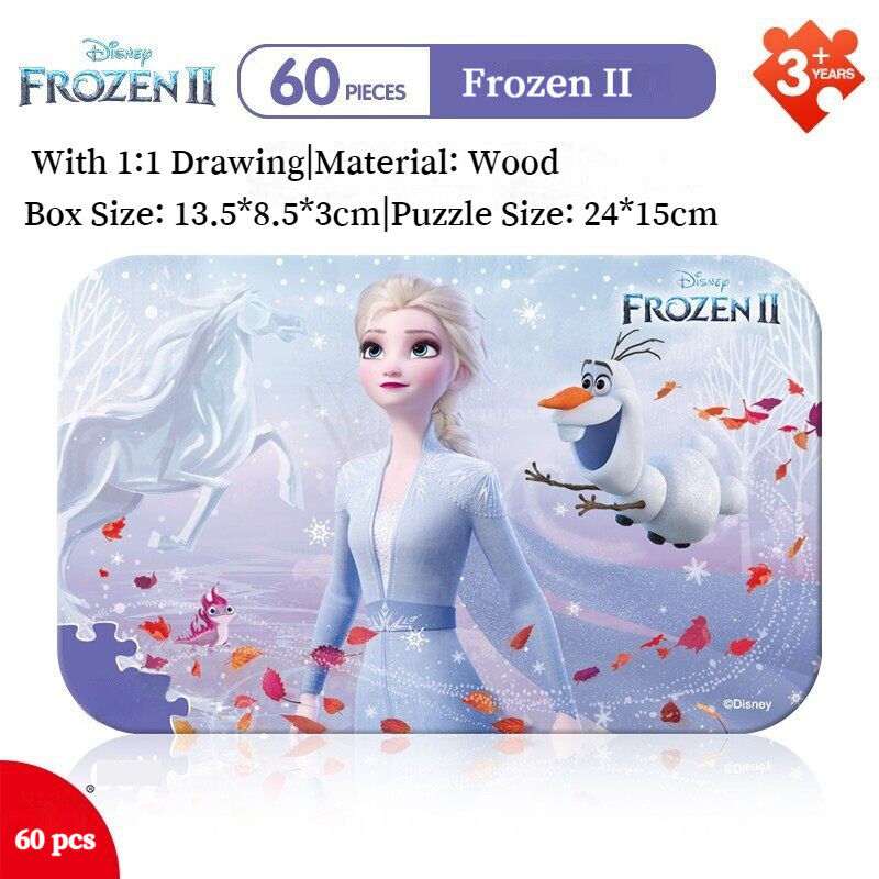 60 Pieces Jigsaw Puzzles Cartoon Frozen Puzzle Pieces Best Kids Gifts Toy