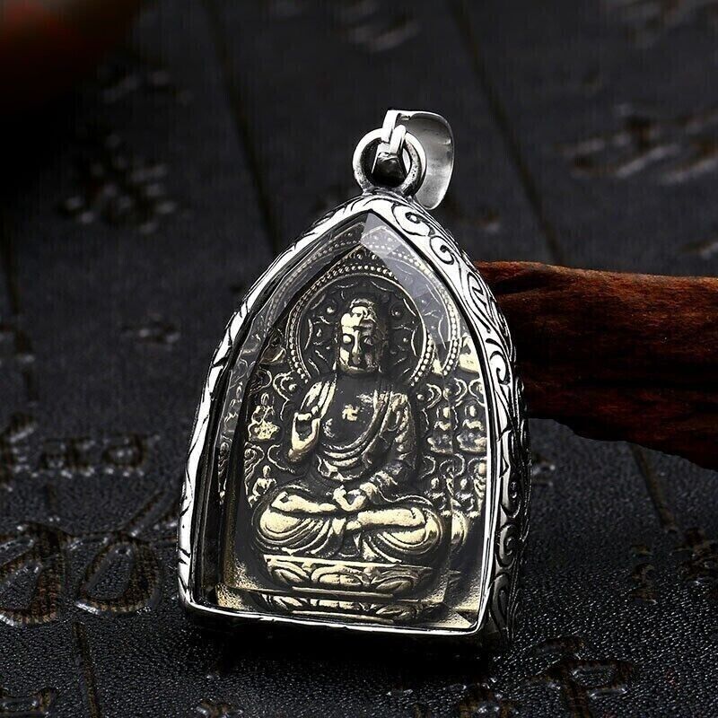 Unisex Vintage Punk Retro Mix Theme Titanium Stainless Steel Pendant Necklace