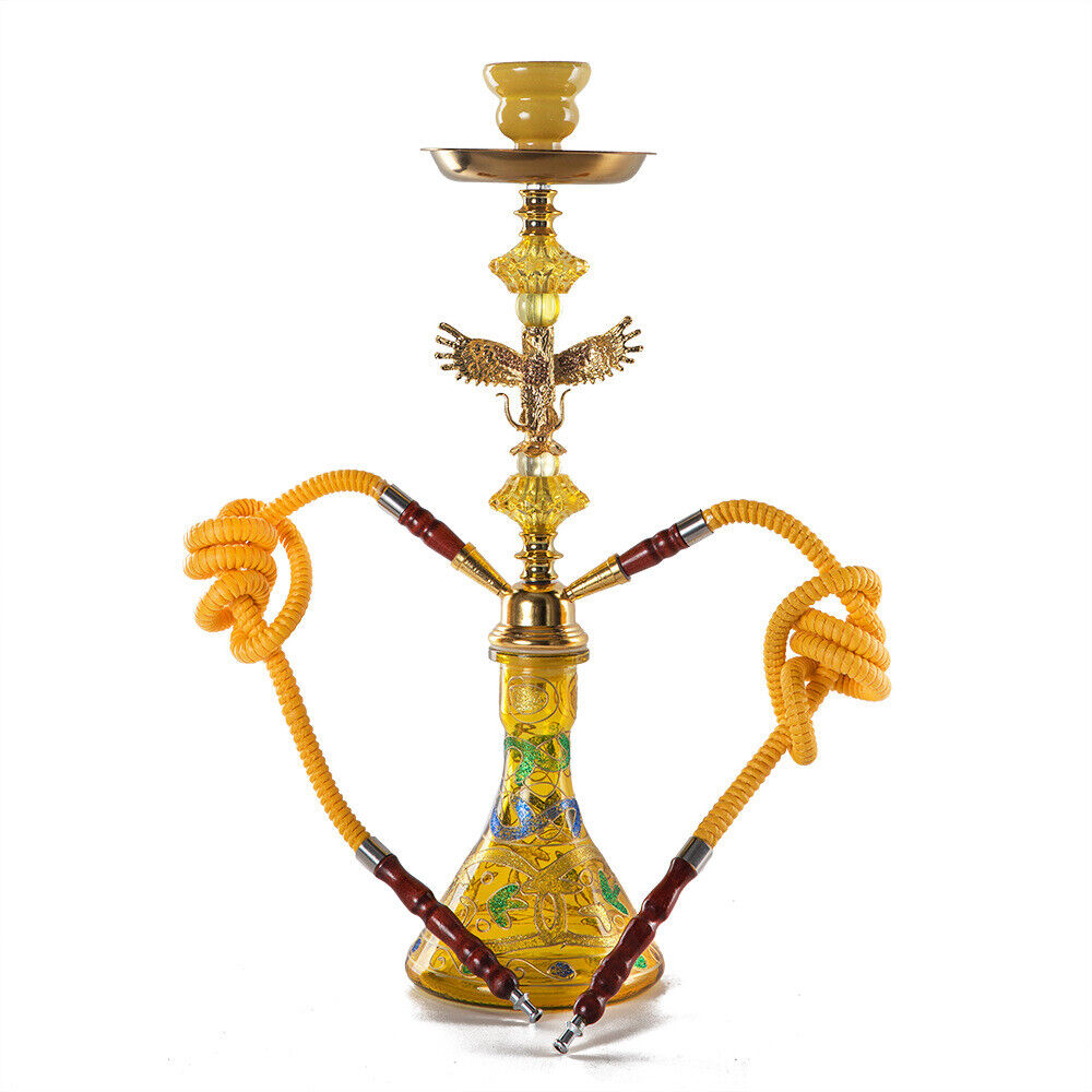 Traditional Collectible Gift Premium Glass Eagle Shisha Hookah Complete Set