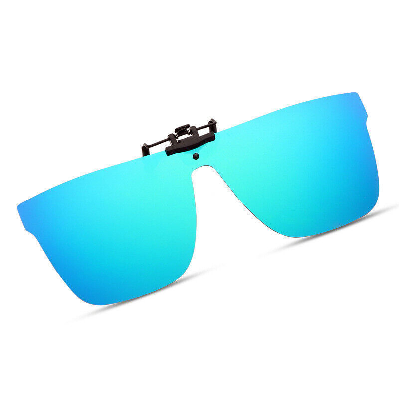 Fashion One-piece lens polarizing Multicolor Lens Retro Flip up Sunglasses Clip