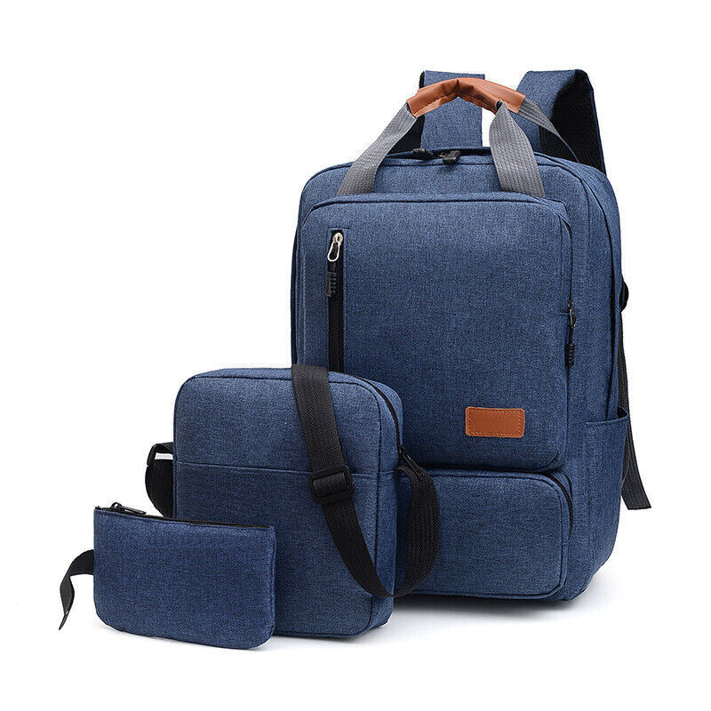 Unisex Three Piece Waterproof Business Backpack Large Capacity Computer Bag