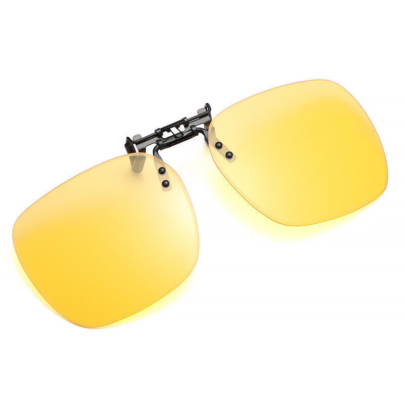 New Unisex Polarized UV400 Protection Box Shape Clip On Flip Up Sunglasses