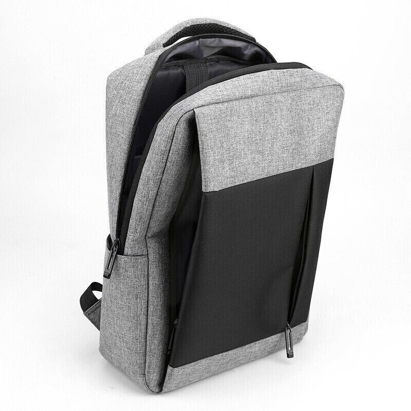 Unisex Waterproof Large Capacity Business Travel Bag USB Computer Nylon Backpack