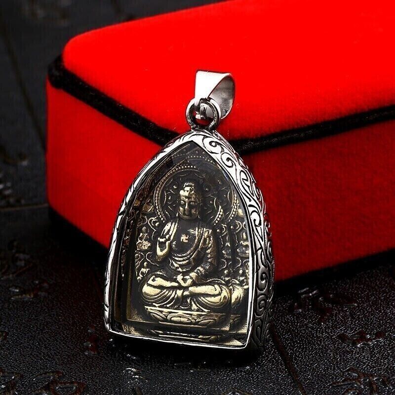 Unisex Vintage Punk Retro Mix Theme Titanium Stainless Steel Pendant Necklace