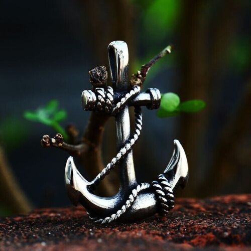 Unisex Vintage Punk Retro Mix Theme Titanium Stainless Steel Pendant Necklace