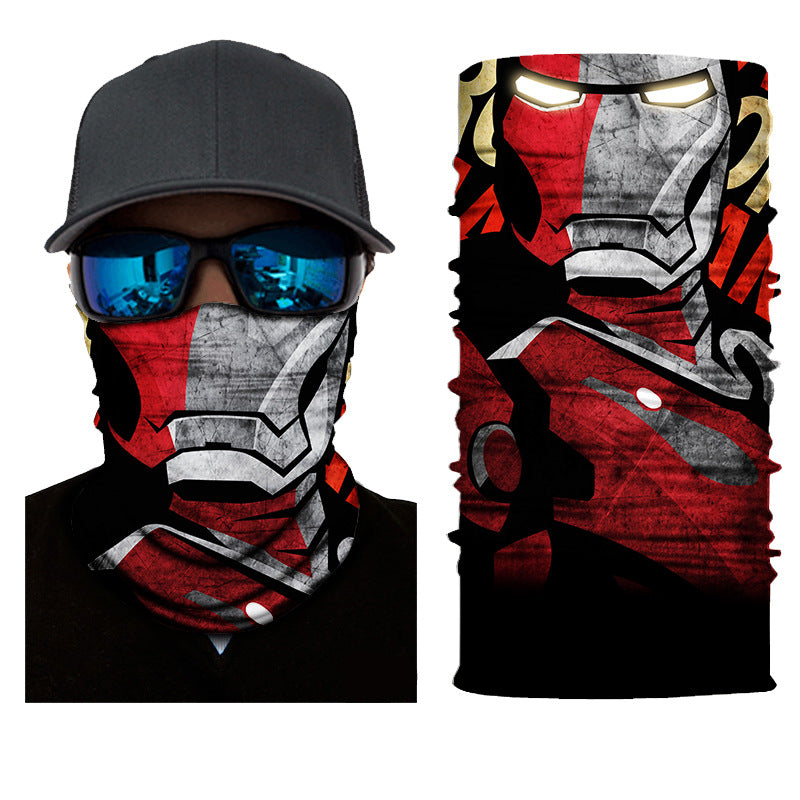 Biker Motorcycle Cycling Face Mask Shield Protective Neck Tube Scarf Headband