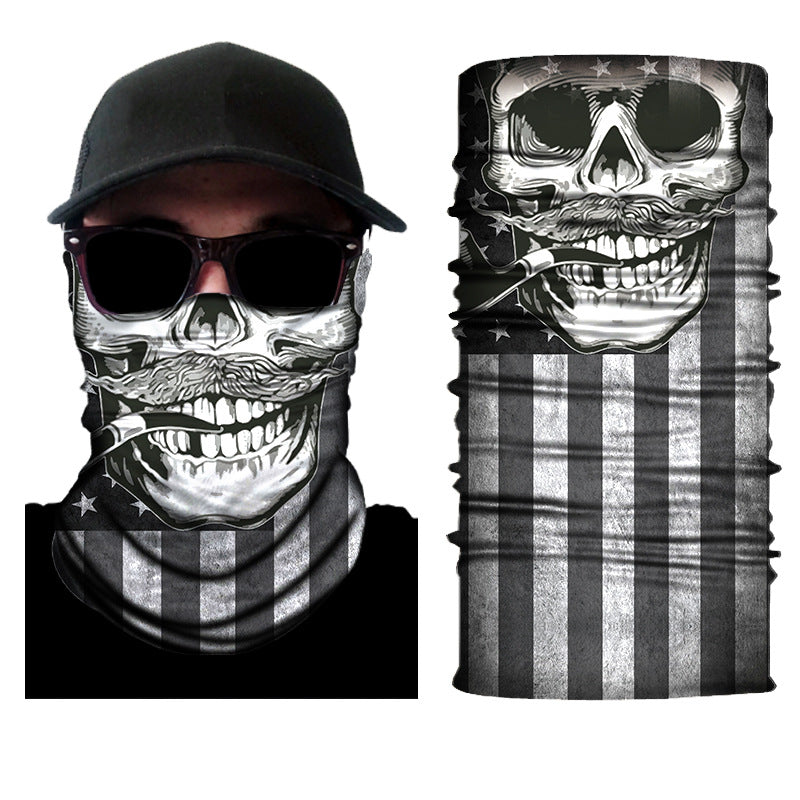 Biker Motorcycle Cycling Face Mask Shield Protective Neck Tube Scarf Headband