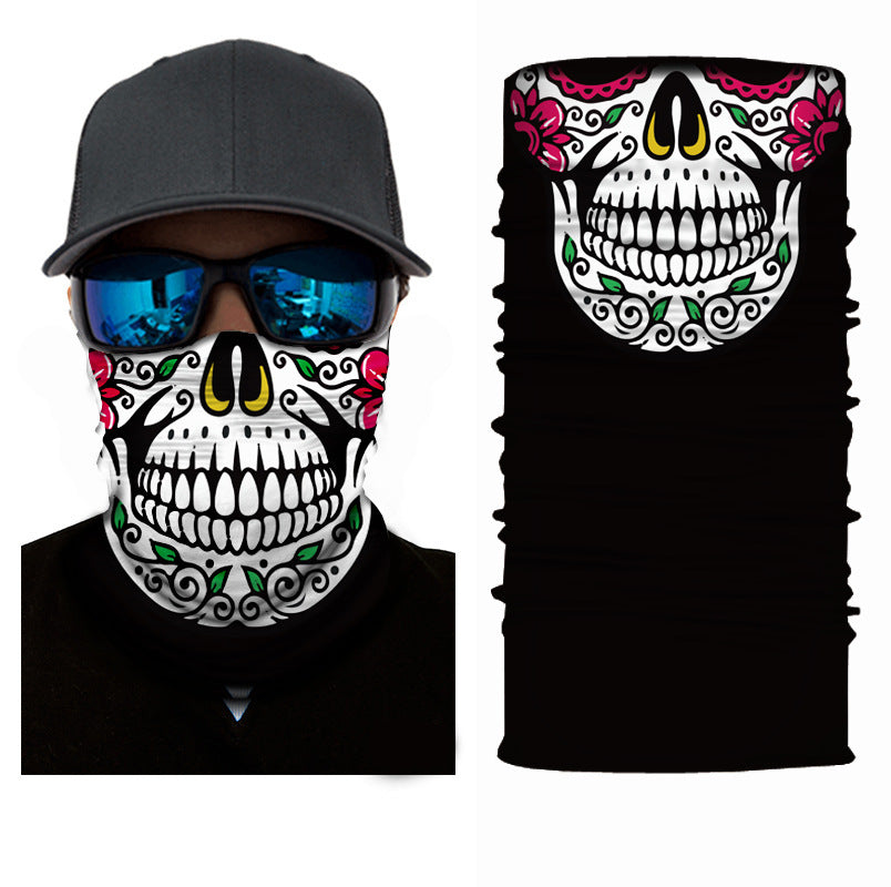 Biker Motorcycle Cycling Face Mask Shield Protective Neck Tube Scarf Headband