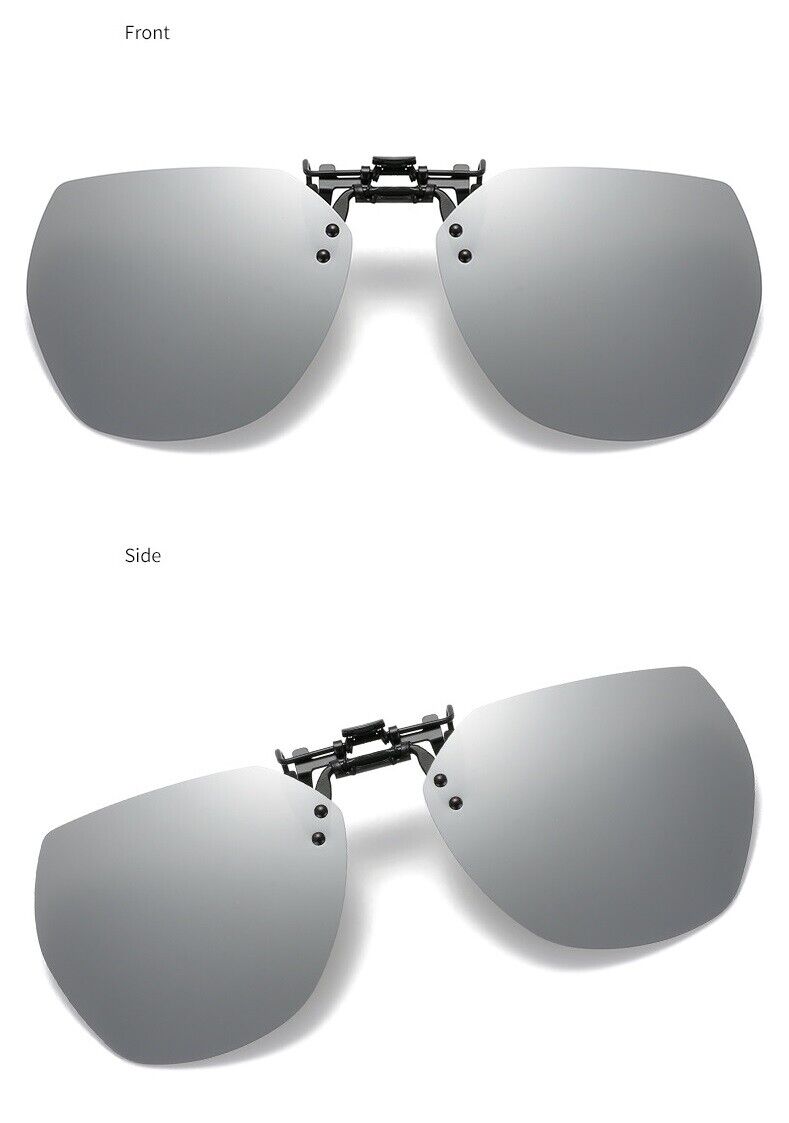New Unisex Driving Fishing Polarized UV400 Protection Clip On Flip Up Sunglasses