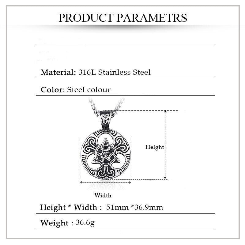 Mix Theme Fashion Vintage Viking Titanium Stainless Steel Retro Pendant