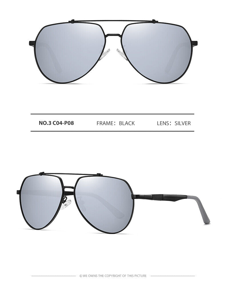 New Unisex Fashion Frame Anti UV400 Polarized Driving Fishing Sunglasses