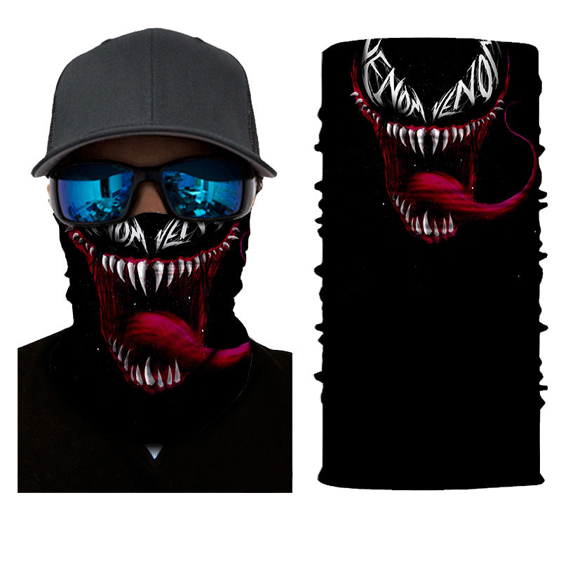 Biker Motorcycle Cycling Face Mask Shield Protective Neck Tube Scarf Headband