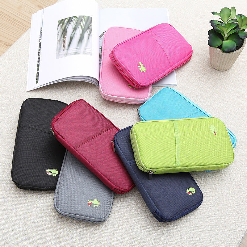 NEW TRAVEL PASSPORT HOLDER WALLET CREDIT CARD ORGANIZER BAG