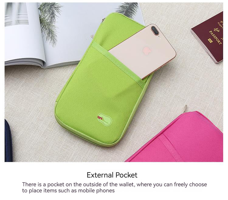 NEW TRAVEL PASSPORT HOLDER WALLET CREDIT CARD ORGANIZER BAG