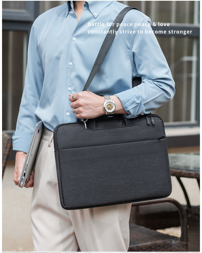 Unisex Lightweight Large Capacity Laptop Bag Travel Waterproof Briefcase 4 Color