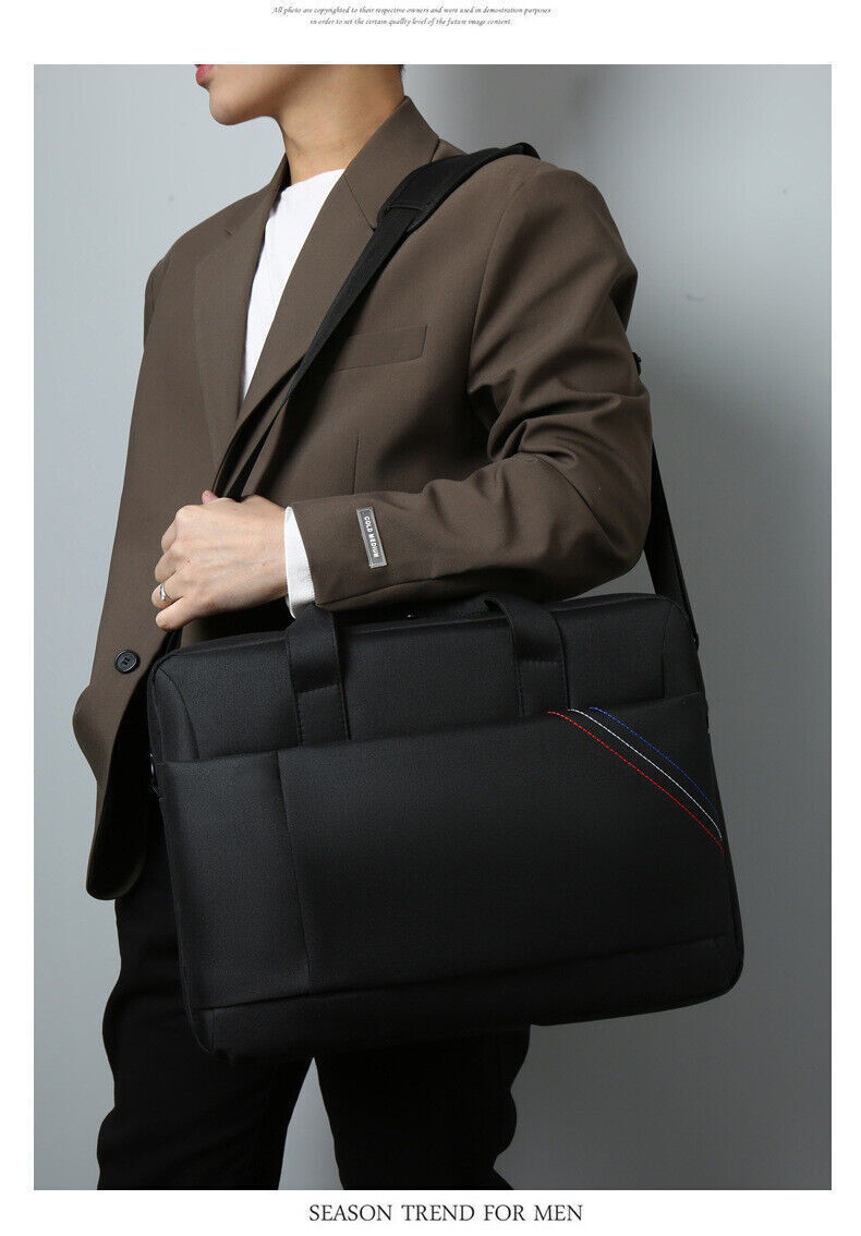 Unisex Lightweigh Large Capacity Oxford Cloth Shoulder Computer Bag Briefcase