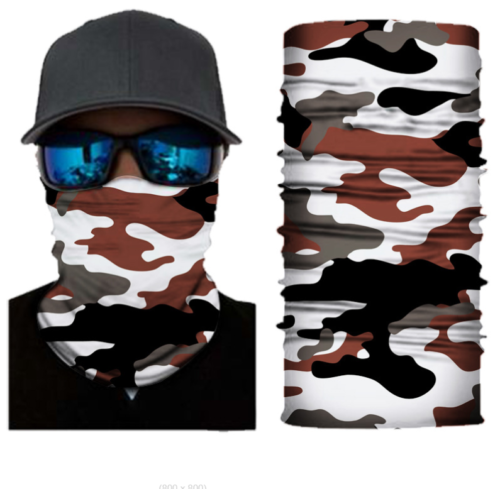 Cycling Camouflage Neck Gaiters Bandanas Fabric Motorcycle Face Masks Sunscreen