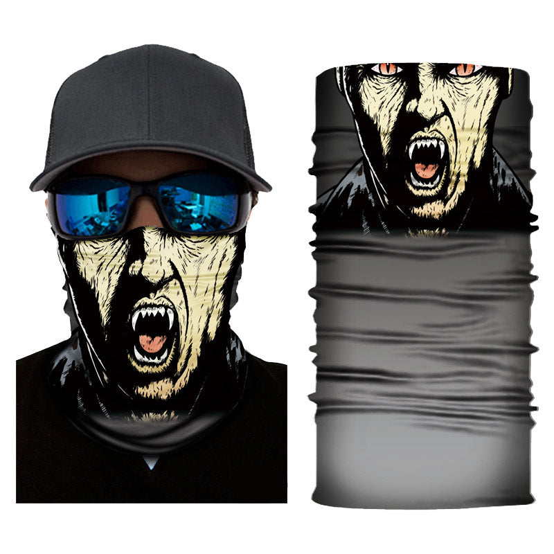 Biker Motorcycle Cycling Face Mask Shield Protective Neck Tube Scarf Headband