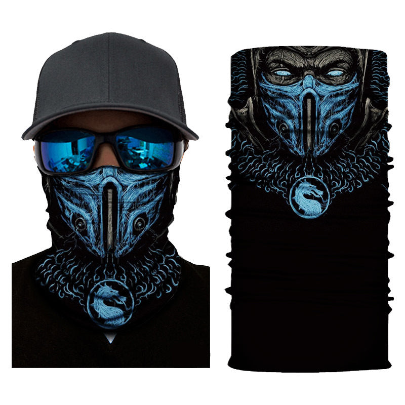Biker Motorcycle Cycling Face Mask Shield Protective Neck Tube Scarf Headband