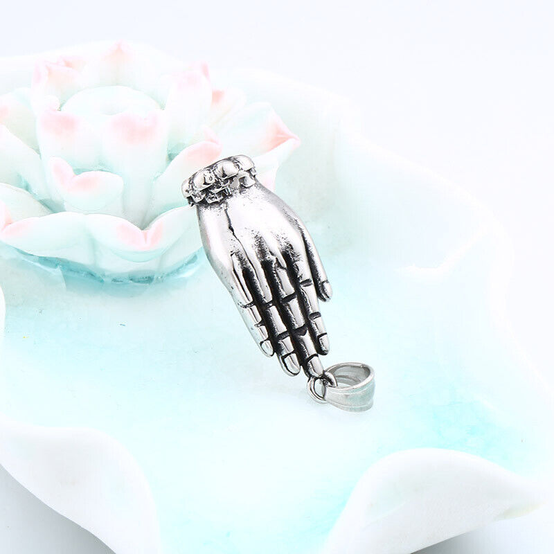 Retro Mix Theme Pendant Punk Vintage Angel Wing Pendant Biker Gift Necklace