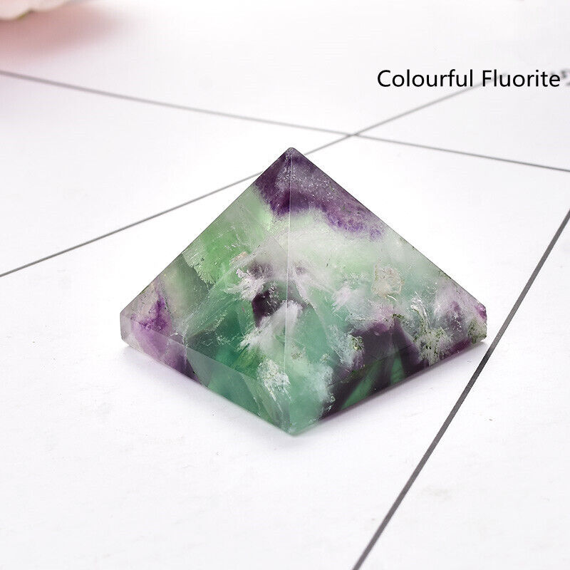 Small Size Natural Stone Crystal Pyramid Energy Gemstone Tower Home Decor Gifts