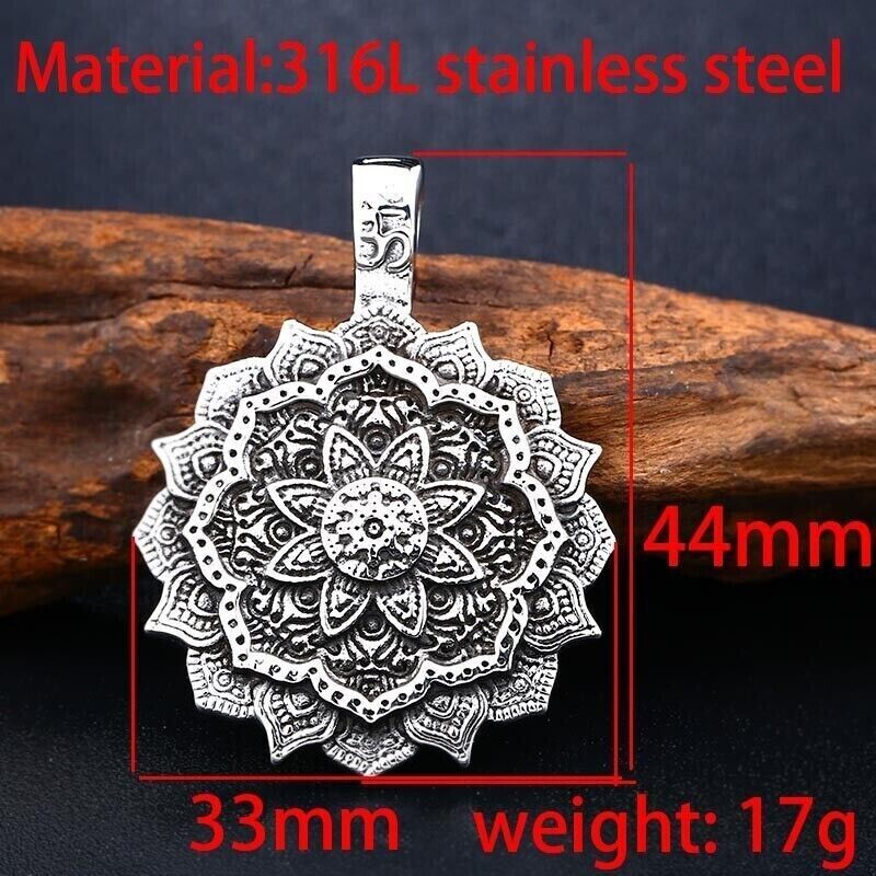 Unisex Mix Theme Stainless Steel Pendant Retro Viking Titanium Punk Necklace