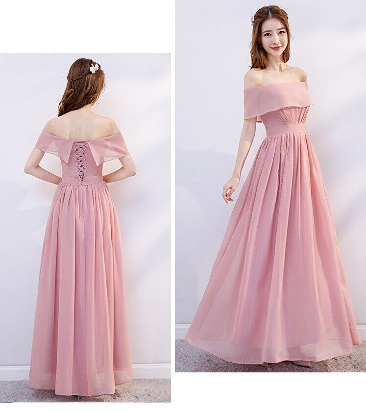 Women Fashion Evening Wedding Long Maxi Cocktail Prom Bridesmaid Ball Gown Dress