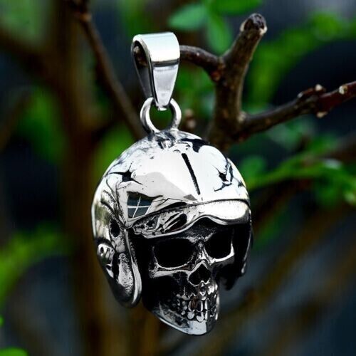 Unisex Vintage Punk Retro Mix Theme Titanium Stainless Steel Pendant Necklace