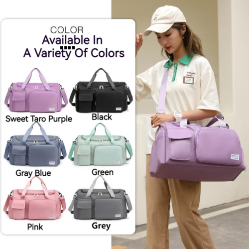 Portable Large Capacity Waterproof Dry Wet Separation Travel Sports Storage Bag