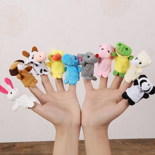 Baby Nursery Children Kids Story Time Play Toy Cute Animal Fruit Finger Puppets