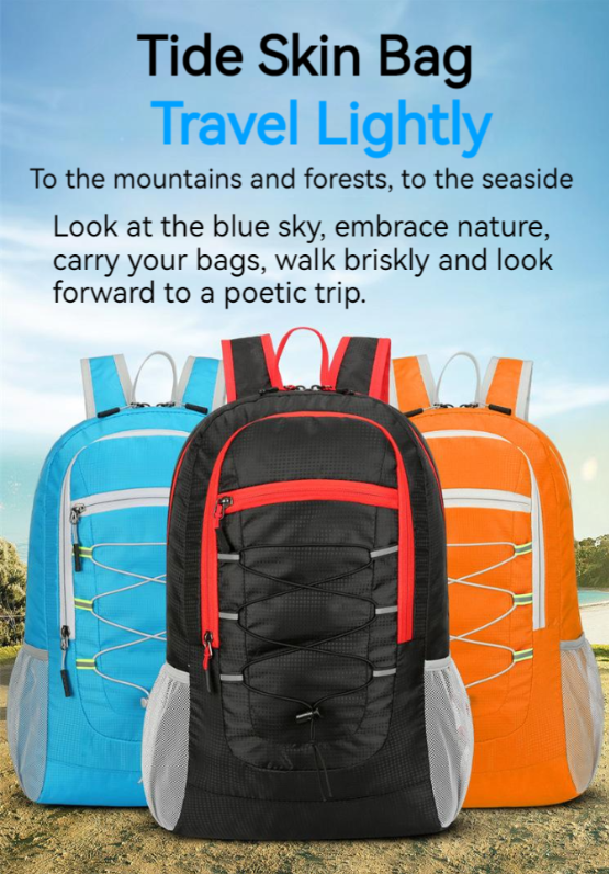 Outdoor Waterproof Light Leisure Folding Mountaineering Hiking Bike Shoulder Bag