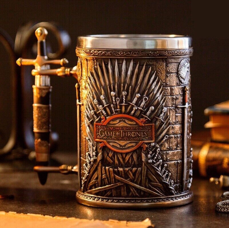 Creative Stainless Steel Mark Water Coffee Tall Cup Ice And Fire Game Cup Bottle