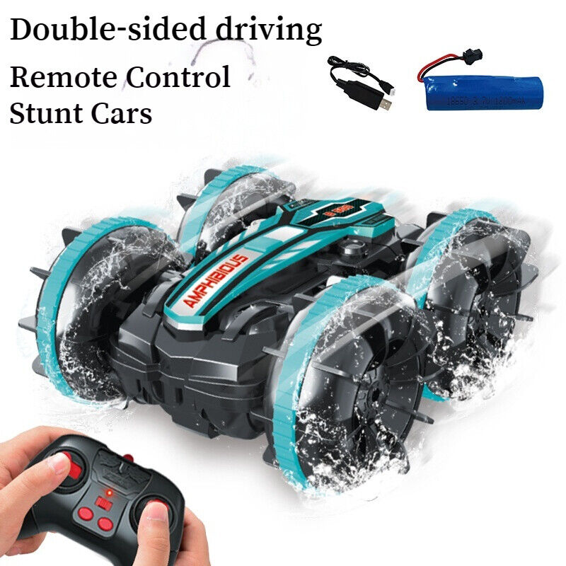 Amphibious Remote Control Car Stunt Double-sided Tumbling 2.4GHZ Kid's Toy Boy