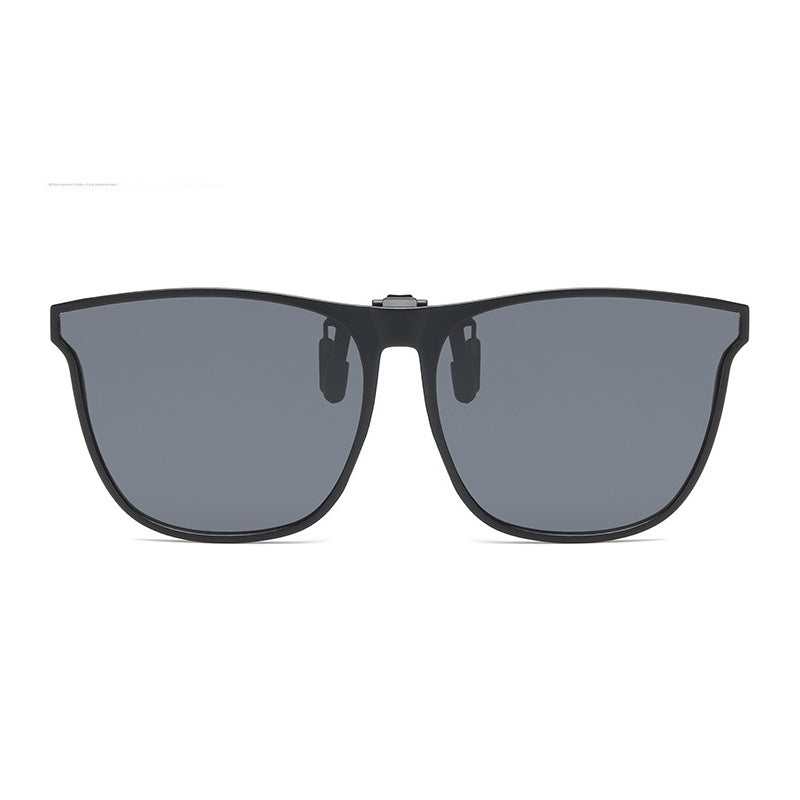 Unisex Fashion Flip Up Sunglasses Clip-on Lens Polarized Driving Multicolor