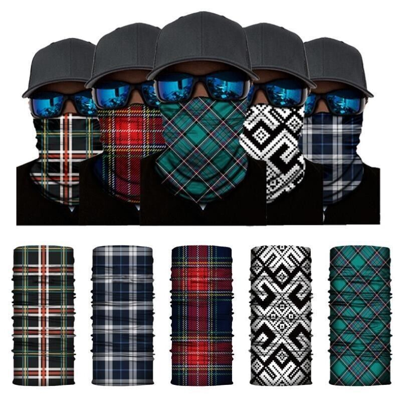 Face Mask Shield Protective Motorcycle Cycling Biker Neck Tube Scarf Headband