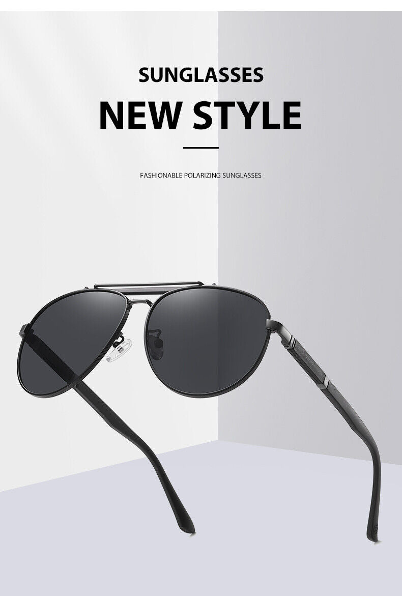 AU Unisex Fashion Anti UV400 Driving Fishing Quality Frame Polarized Sunglasses
