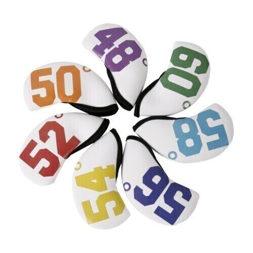 New Golf Iron Head Cover Protective Golf Iron Neoprene Sand Bar Set 7 Packs