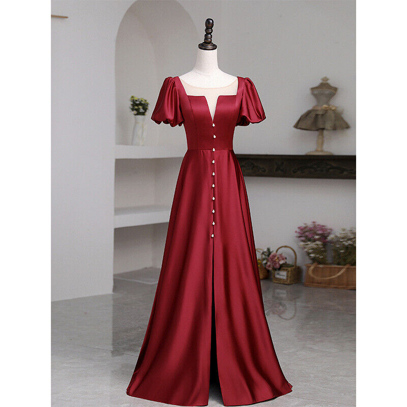 Women Formal Evening Wedding Long Maxi Cocktail Prom Bridesmaid Ball Gown Dress