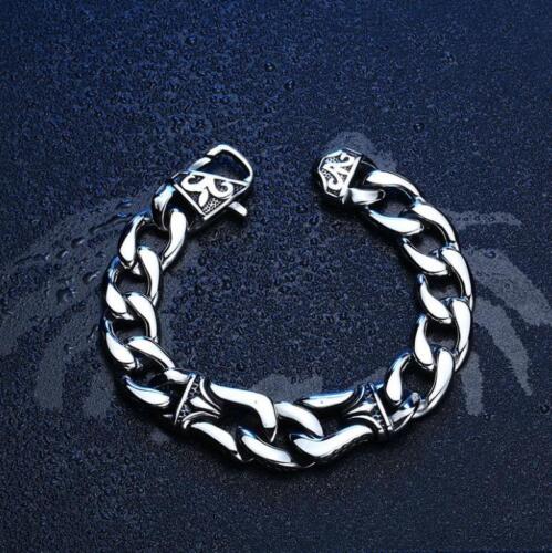 New Unisex Retro Punk Biker Nordic Viking Men Bangle titanium steel bracelet