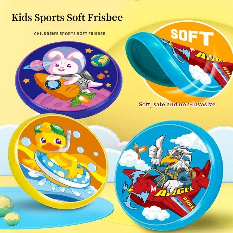 Children's Sports Frisbee PU Soft Rubber Flying Discs Hand Thrown Boomerang Toys