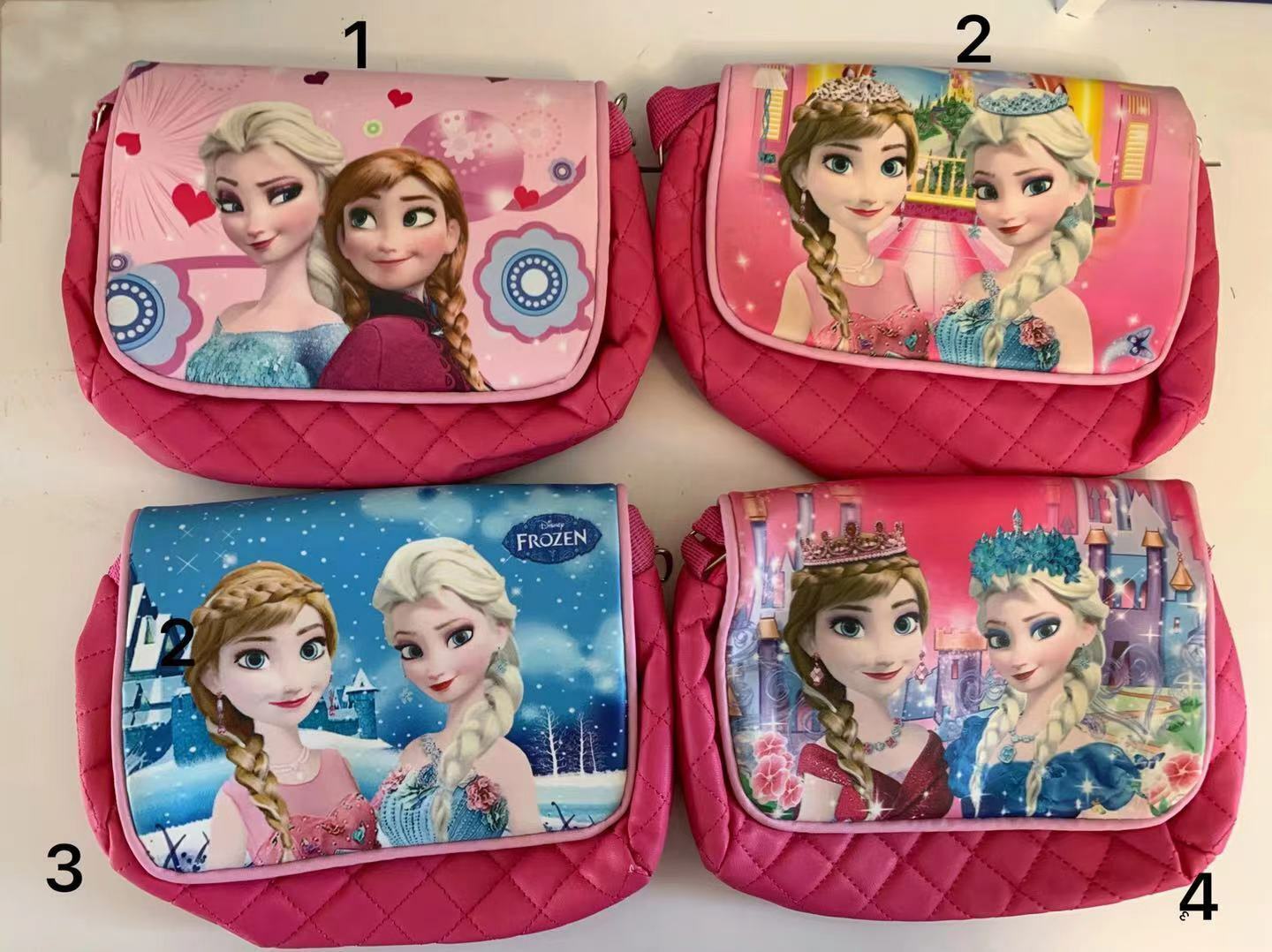 My Little Pony Frozen Elsa Anna hot Pink Kids Cross shoulder Bag gift