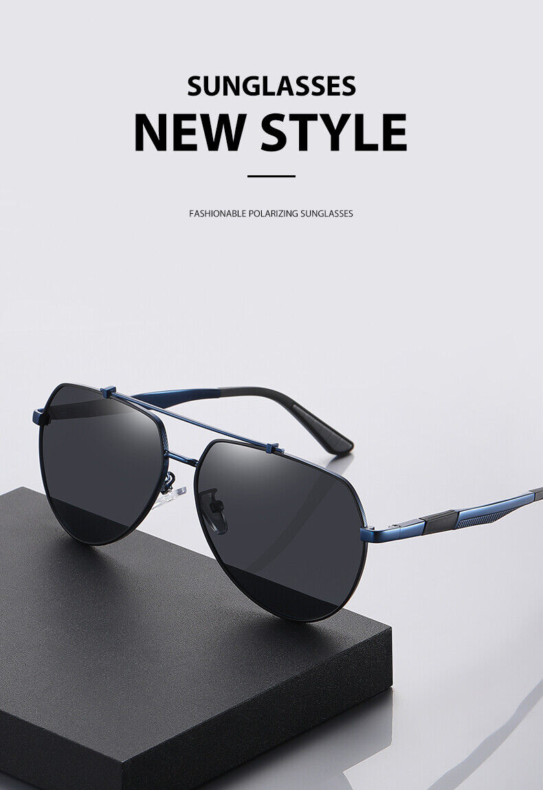 New Unisex Fashion Frame Anti UV400 Polarized Driving Fishing Sunglasses