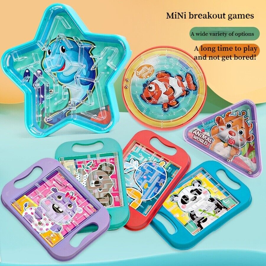 Educational Toys Children's Palm Labyrinth Ball Mini Games Pentagram Animals