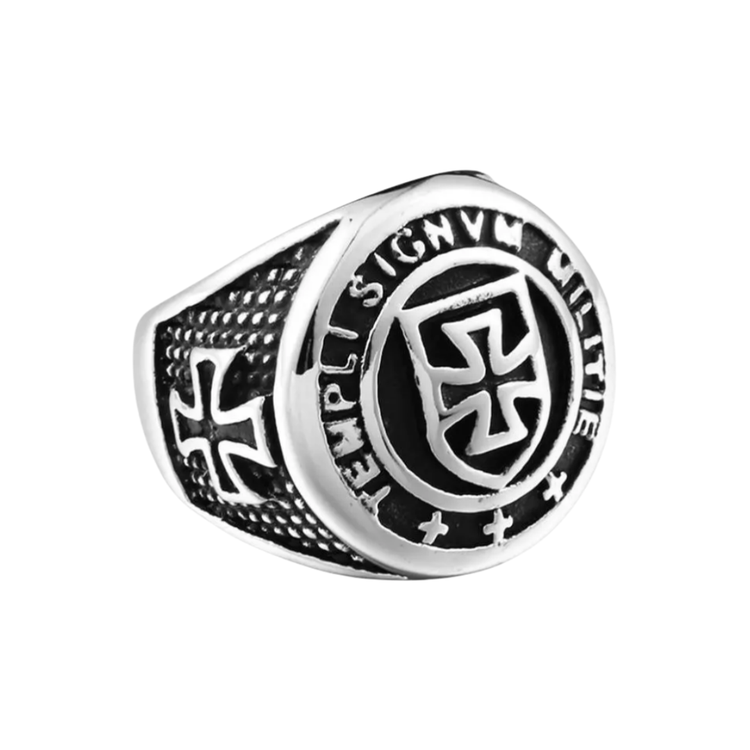 Men Domineering Design Vintage Medieval Holy Knight Templar Cross Blessing Rings # R271