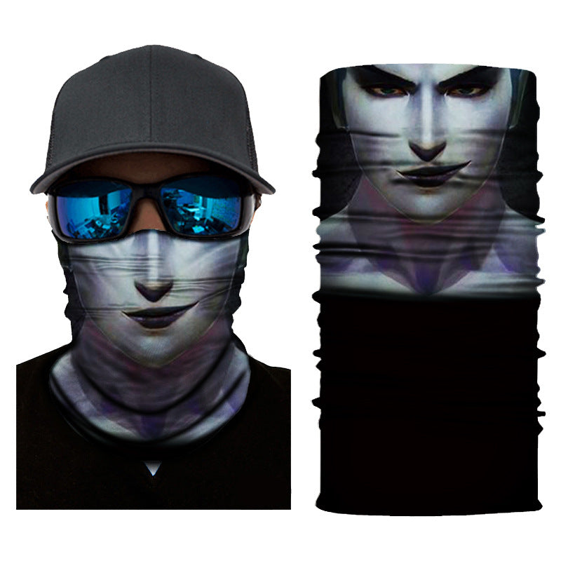 Biker Motorcycle Cycling Face Mask Shield Protective Neck Tube Scarf Headband