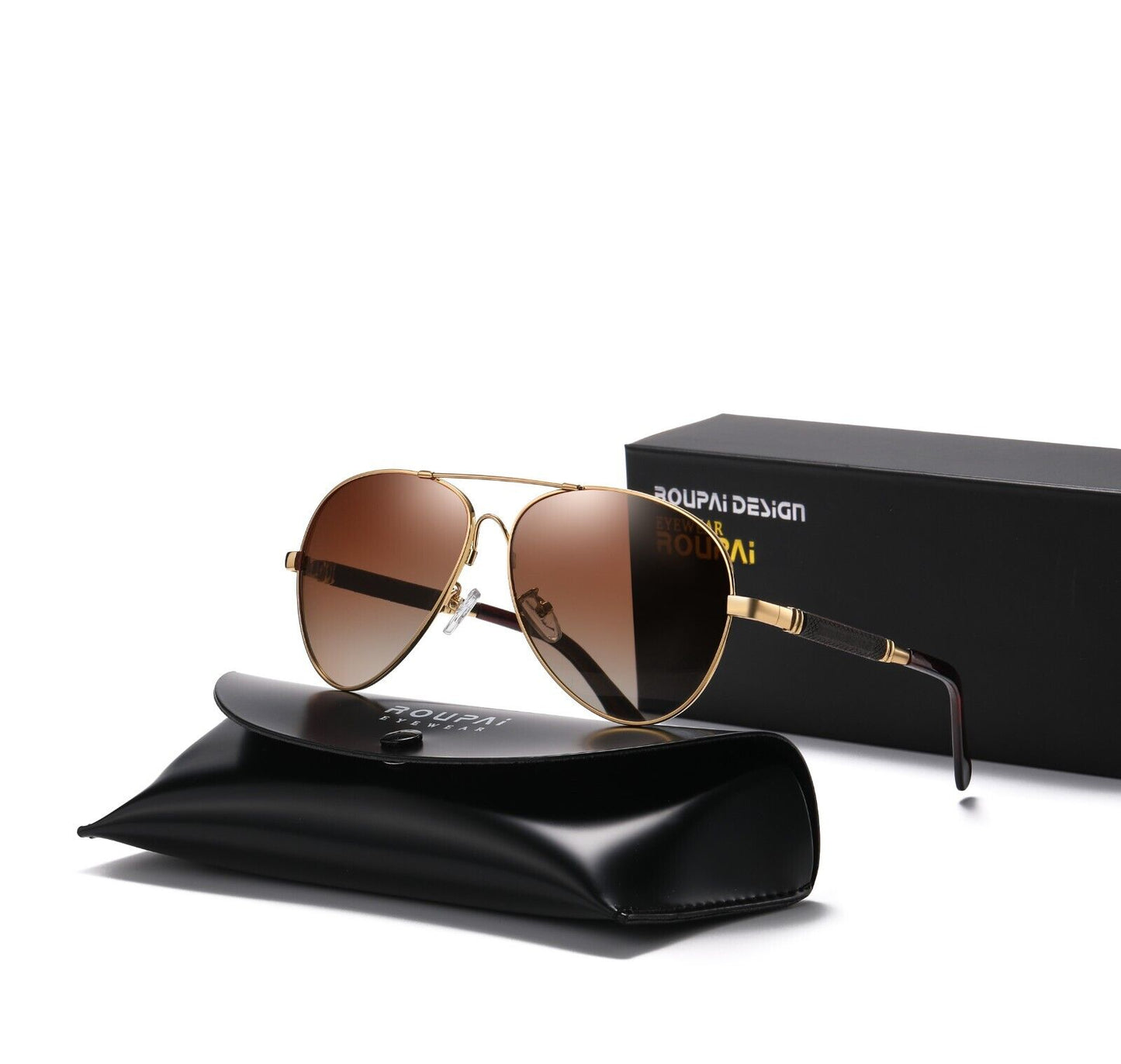 New Trendy frame Unisex polarized Sunglasses Driving Night vision Anti UV400