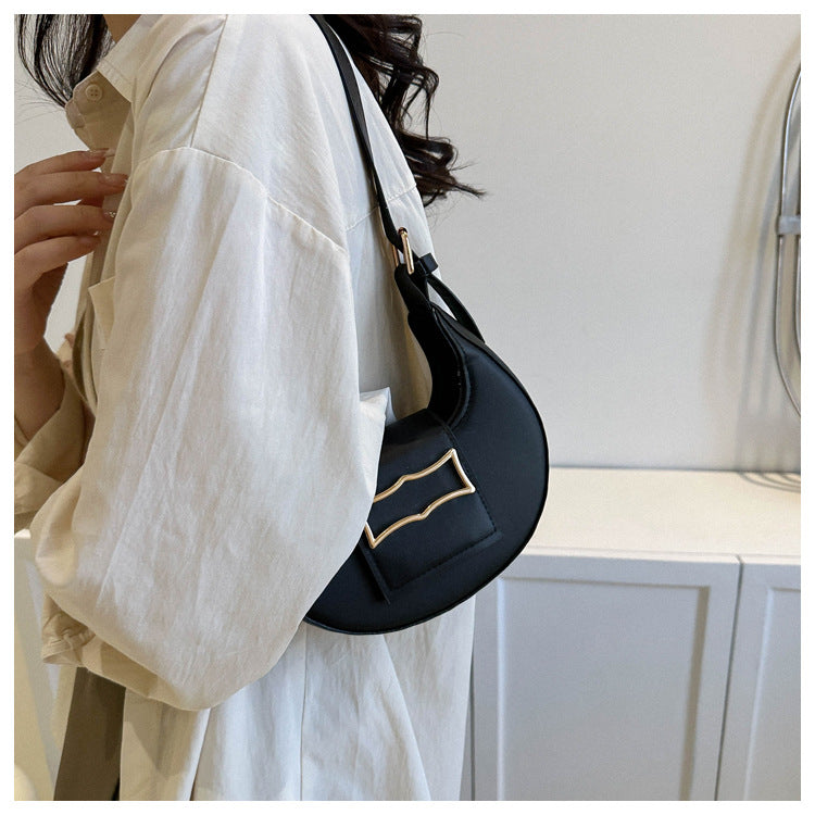 10 Colors Fashion Women Moon Shape Underarm Trend Shoulder Strap Dumpling Bag