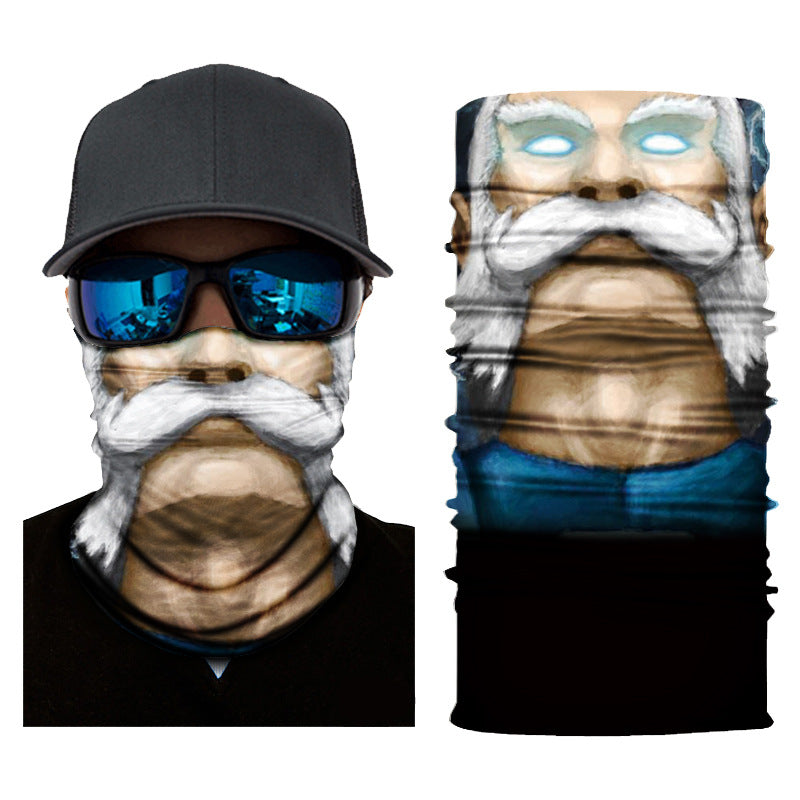Biker Motorcycle Cycling Face Mask Shield Protective Neck Tube Scarf Headband
