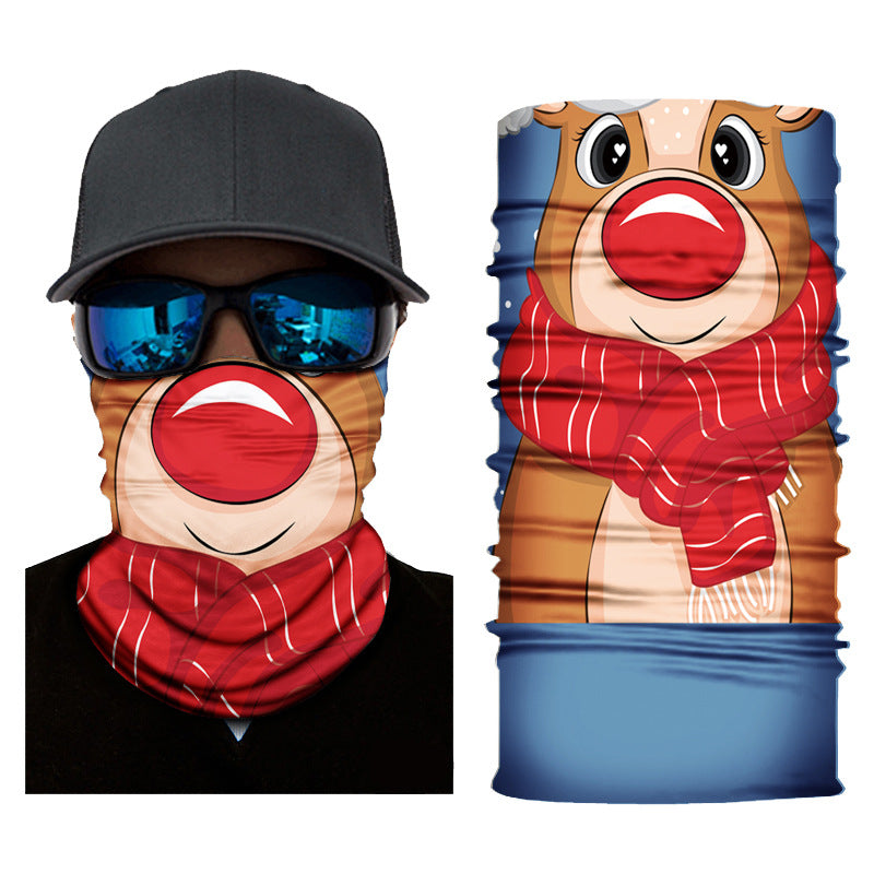 Biker Motorcycle Cycling Face Mask Shield Protective Neck Tube Scarf Headband